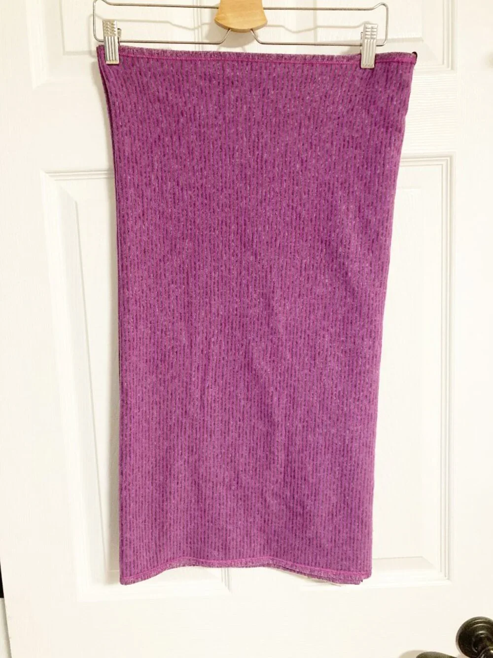 Lululemon Vinyasa Scarf Rulu Mini Check Pique Ultra Violet Heathered Black